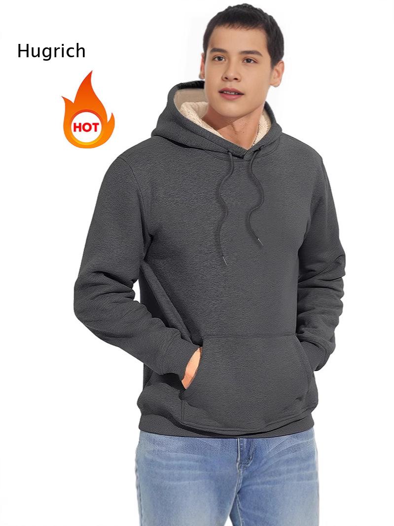 Hoodie Pria Berlapis Sherpa de - Sherpa Hoodie Fleece ulasan dan harga