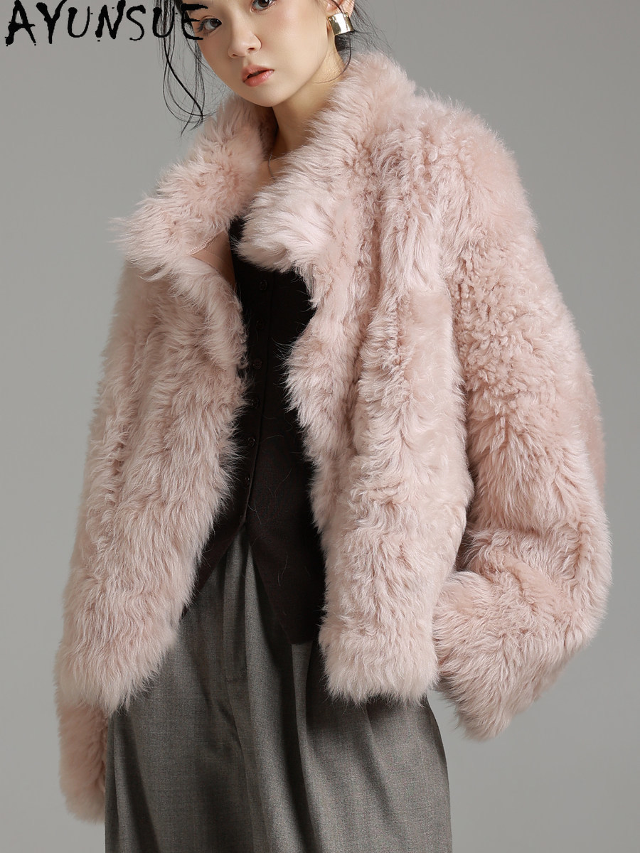 AYUNSUE Mantel Bulu Kulit Domb - Wool Coat Peacoat ulasan dan harga