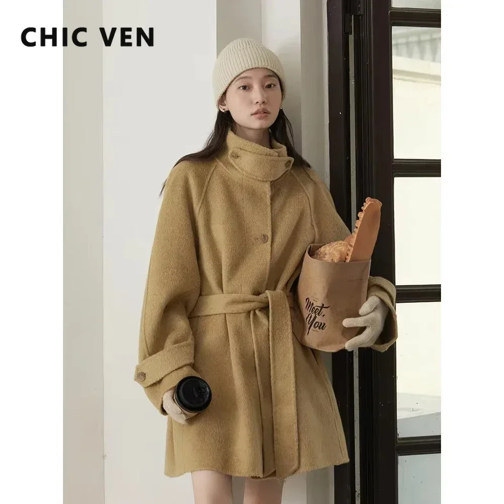 CHIC mantel wol wanita Korea,  - Wool Coat Peacoat ulasan dan harga