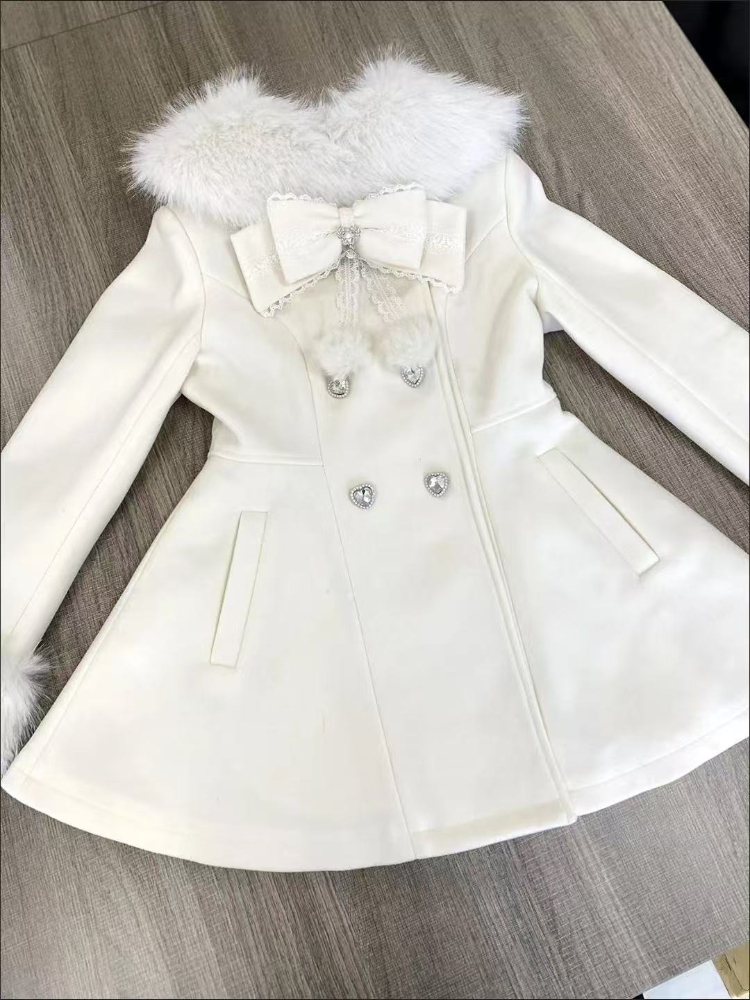Jaket Wanita Musim Gugur Musim - Wool Coat Peacoat ulasan dan harga