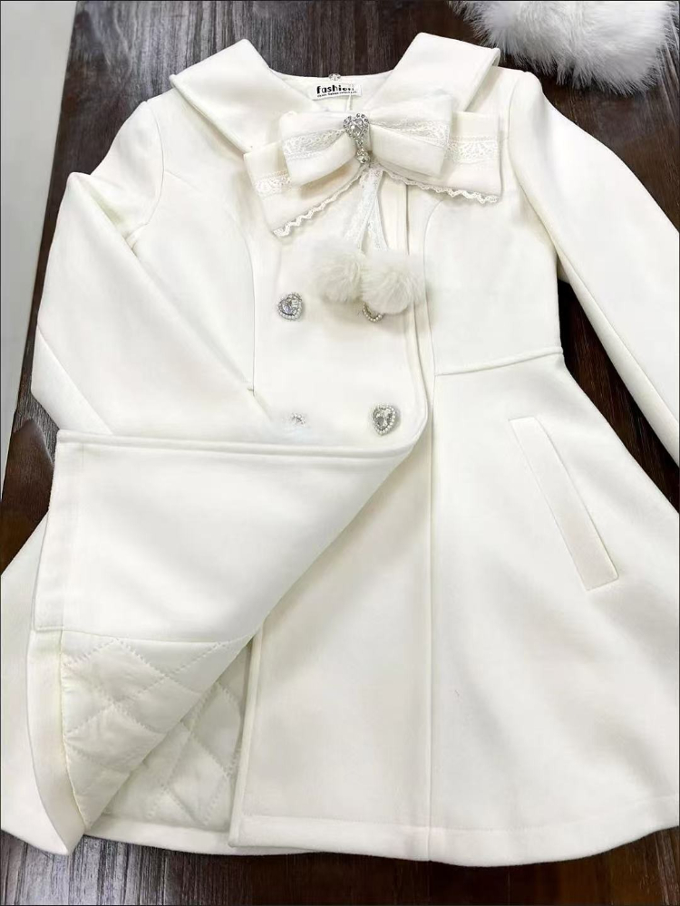 Jaket Wanita Musim Gugur Musim - Wool Coat Peacoat ulasan dan harga