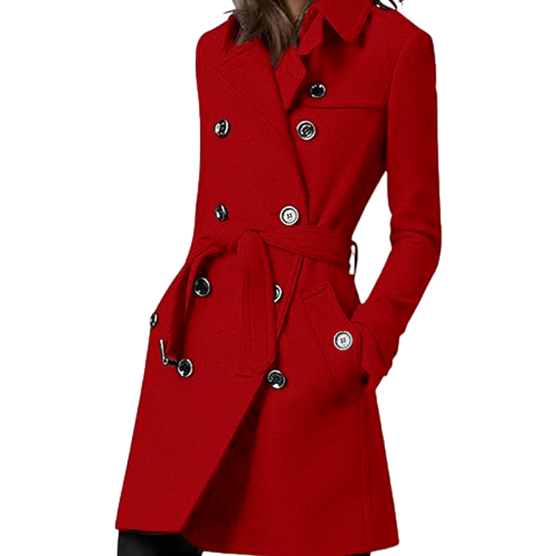 Mantel Trench wanita, pakaian  - Wool Coat Peacoat ulasan dan harga