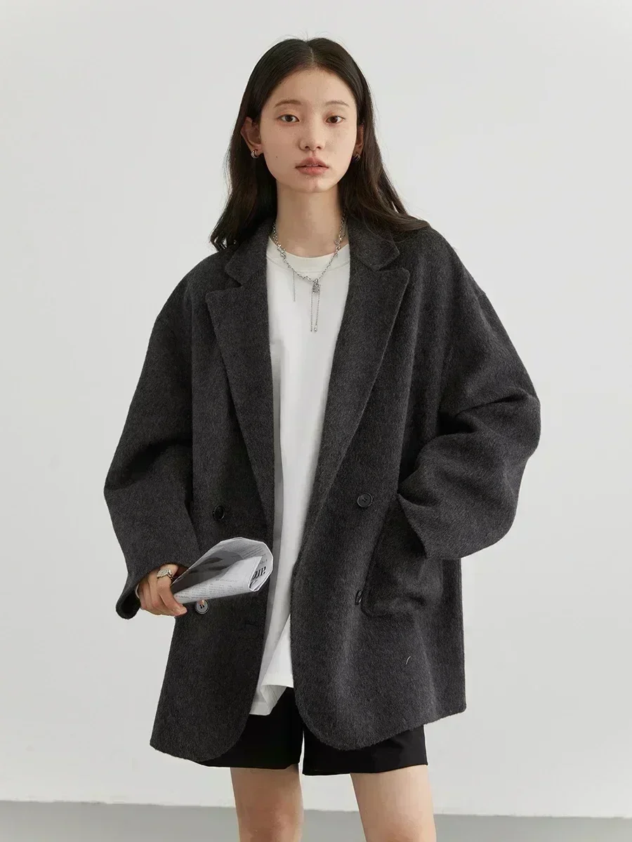 CHIC VEN Mantel Wol Wanita Lon - Wool Coat Peacoat ulasan dan harga