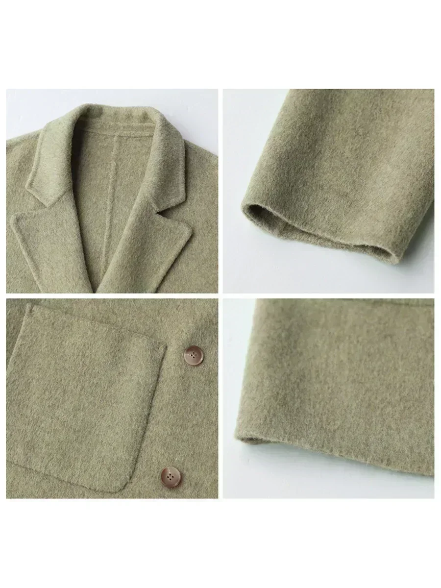 CHIC VEN Mantel Wol Wanita Lon - Wool Coat Peacoat ulasan dan harga