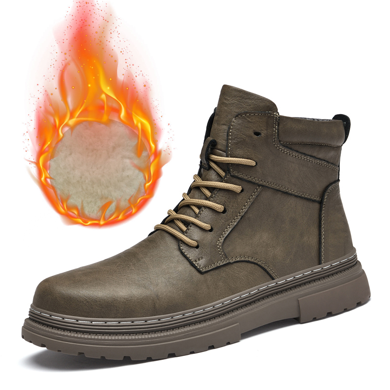 Sepatu Kulit Pria Musim Dingin - Waterproof Winter Boot ulasan dan harga