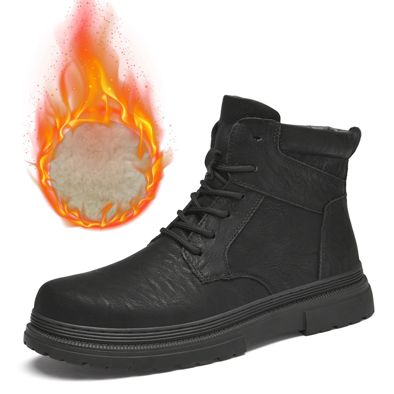 Sepatu Kulit Pria Musim Dingin - Waterproof Winter Boot ulasan dan harga