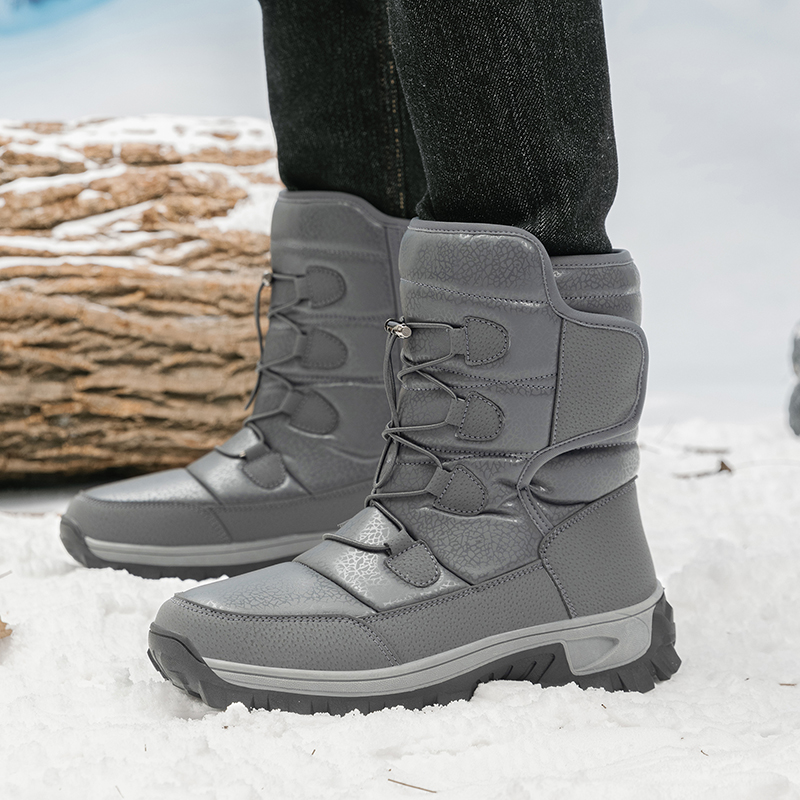 Sepatu Bot Salju Pria Berbulu  - Waterproof Winter Boot ulasan dan harga