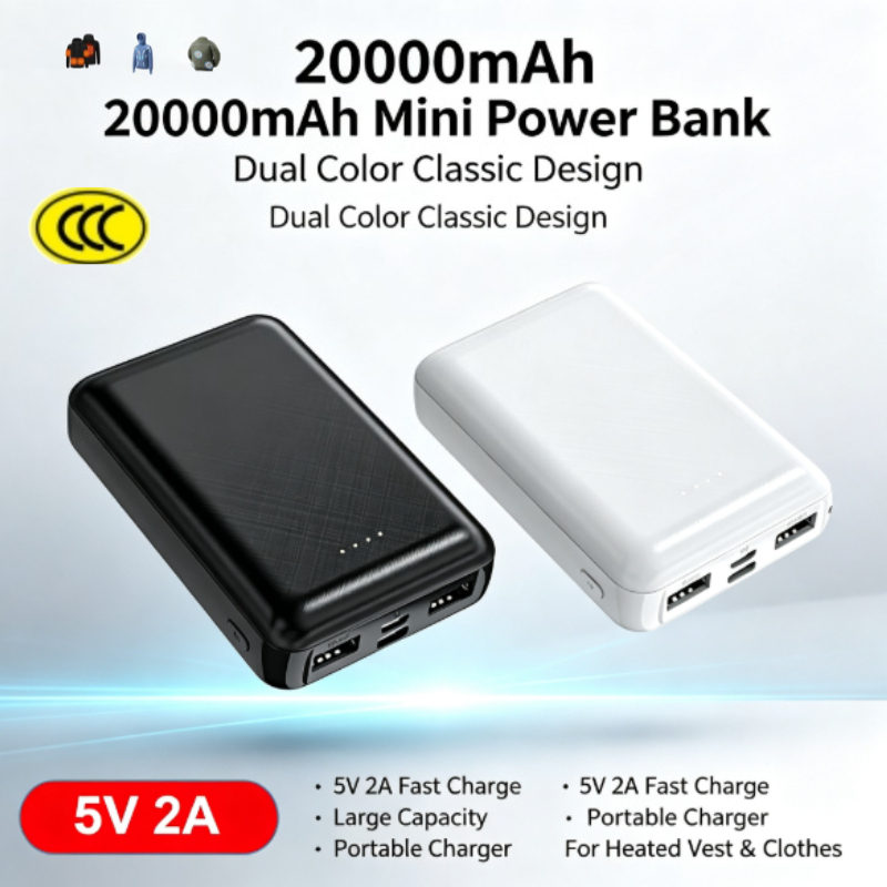Mini Power Bank 20000mAh 5V 2A - Heated Vest Battery ulasan dan harga